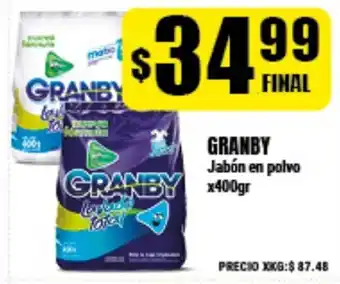 Supermayorista Vital Granby Jabón en polvo x400gr oferta