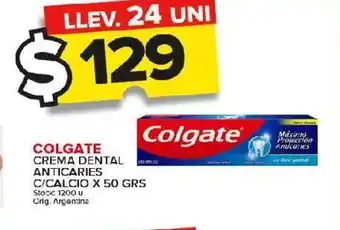 Carrefour Maxi Crema dental colgate anticaries con calcio 50g oferta