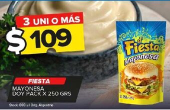 Carrefour Maxi Mayonesa fiesta doypack x 250g oferta