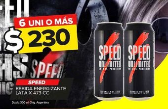 Carrefour Maxi Bebida energética speed lata x 473cc oferta