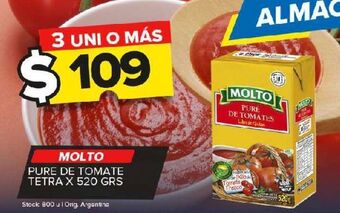 Carrefour Maxi Puré de tomate molto tetra x 520g oferta