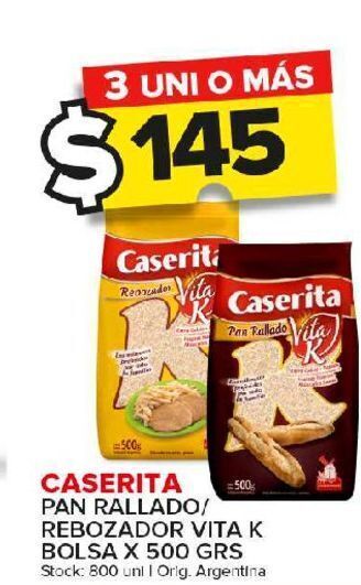 Carrefour Maxi Pan rallado caserita rebozador vita k x 500g oferta