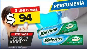 Carrefour Maxi Crema dental kolynos frescura 123 x 90g oferta