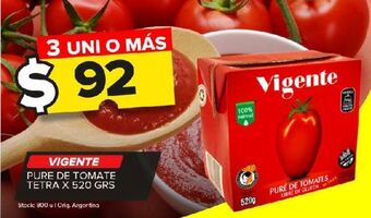 Carrefour Maxi Puré de tomate vigente tetra 520g oferta
