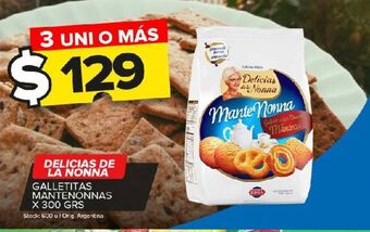 Carrefour Maxi Galletas delicias de la nonna mantenonnas 300g oferta