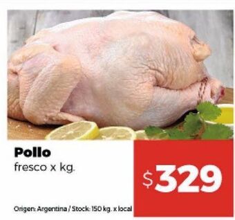 Disco Pollo fresco x kg oferta