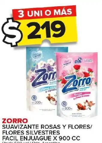 Carrefour Maxi Suavizante zorro rosas y flores x 900cc oferta