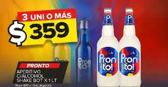 Carrefour Maxi Aperitivo pronto c/alcohol shake botella 1l oferta