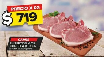 Carrefour Maxi Carré en tercios maxi congelado x kg oferta