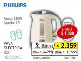 Musimundo Philips Pava Electrica Philips Pava Electrica 1.7L oferta