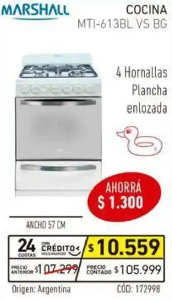 Musimundo Marshall Cocina MTI-613BL VS BG oferta
