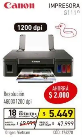 Musimundo Canon Impresora oferta