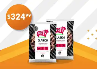 Supermercados Buenos Días Hamburguesa de Carne PATY Clásica Flow Pack x 160g oferta