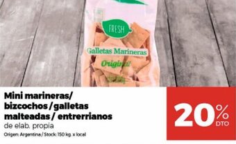 Disco Mini Marineras / Bizcochos / Galletas Malteadas / Entrerrianos oferta
