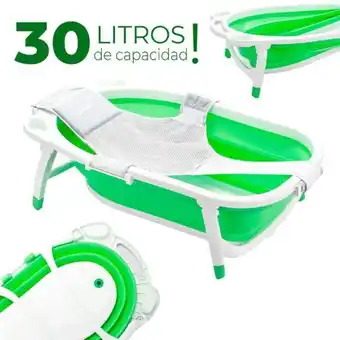 Creciendo Bañera flexible plegable mega baby + red de baño oferta