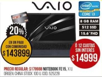 Coto Notebook FE15 oferta