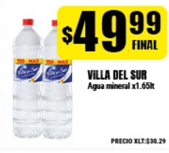 Supermayorista Vital Villa Del Sur Agua mineral x1.65lt oferta