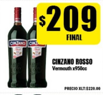 Supermayorista Vital Cinzano Rosso Vermouth x950cc oferta