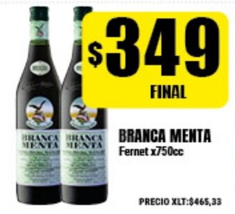Supermayorista Vital Branca Menta Fernet x750cc oferta