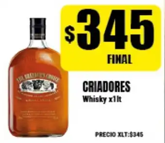 Supermayorista Vital Criadores Whisky x1lt oferta