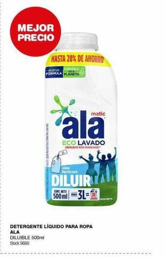 Atomo Conviene Detergente líquido para ropa ala oferta