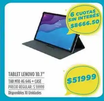 Supermercados Vea Tablet lenovo 10.1 oferta