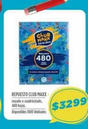 Repuesto club maxx
