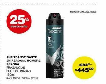 Atomo Conviene Antitranspirante en aerosol hombre rexona oferta