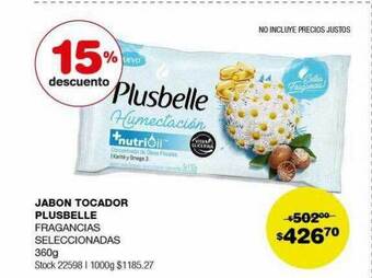 Atomo Conviene Jabon tocador plusbelle oferta