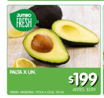 Jumbo Palta x un oferta
