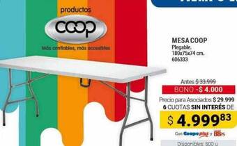 Cooperativa Obrera Mesa coop oferta