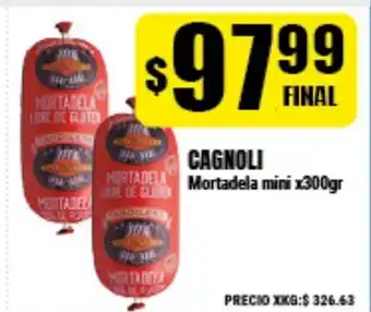 Supermayorista Vital Cagnoli Mortadela mini x300gr oferta