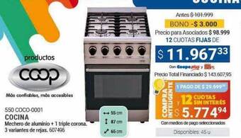 Cooperativa Obrera Cocina oferta