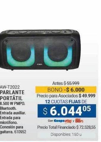 Cooperativa Obrera Parlante portátil oferta