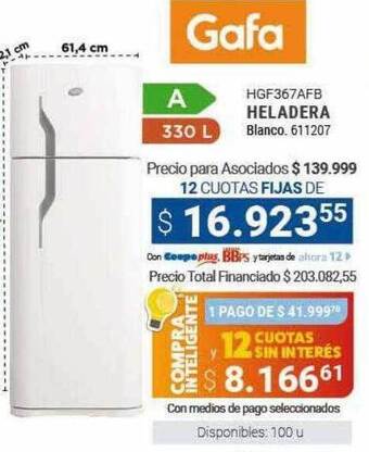 Cooperativa Obrera Heladera oferta