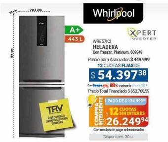 Cooperativa Obrera Heladera oferta
