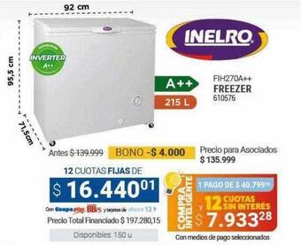 Cooperativa Obrera Freezer oferta