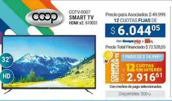 Cooperativa Obrera Smart tv oferta