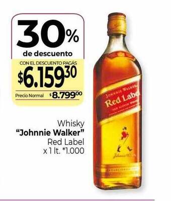 La Anonima Whisky johnnie walker oferta