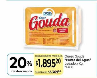 La Anonima Queso gouda punta del agua oferta