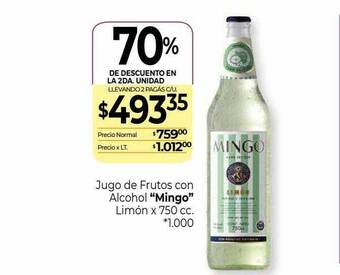 La Anonima Jugo de frutos con alcohol mingo oferta