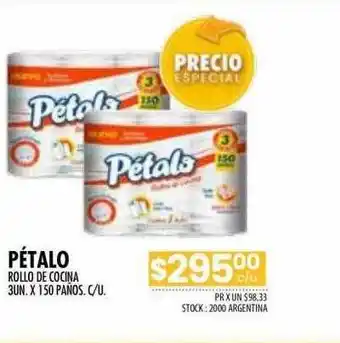 Pigmento Pétalo rollo de cocina oferta
