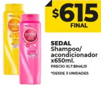Supermayorista Vital Sedal Shampoo/ Acondicionador 650ml oferta