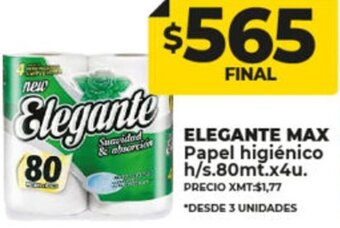 Supermayorista Vital ELegante Max Papel Higiénico h/s.80mt.x4u oferta