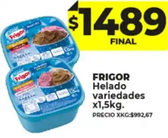 Supermayorista Vital Frigor Helado Variedades 1,5kg oferta