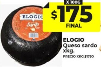 Supermayorista Vital Elogio Queso Sardo oferta