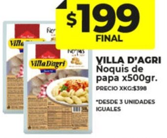 Supermayorista Vital Villa D'Agri Noquis de Papa 500g oferta
