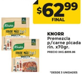 Supermayorista Vital Knorr Premezcla p/Carne Picada rin 70g oferta