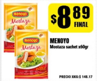 Supermayorista Vital Menoyo Mostaza sachet x60gr oferta