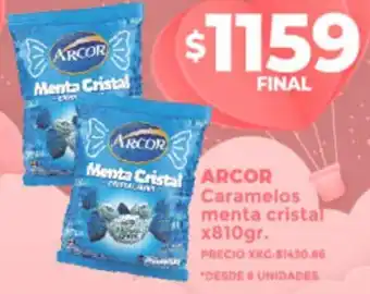 Supermayorista Vital Arcor Caramelos Menta Cristal 810g oferta